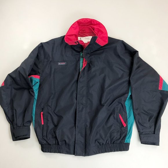 COLUMBIA Bugaboo Anorak Ski Jacket Large VTG 90s Full Zip Radial Sleeve - Picture 1 of 11